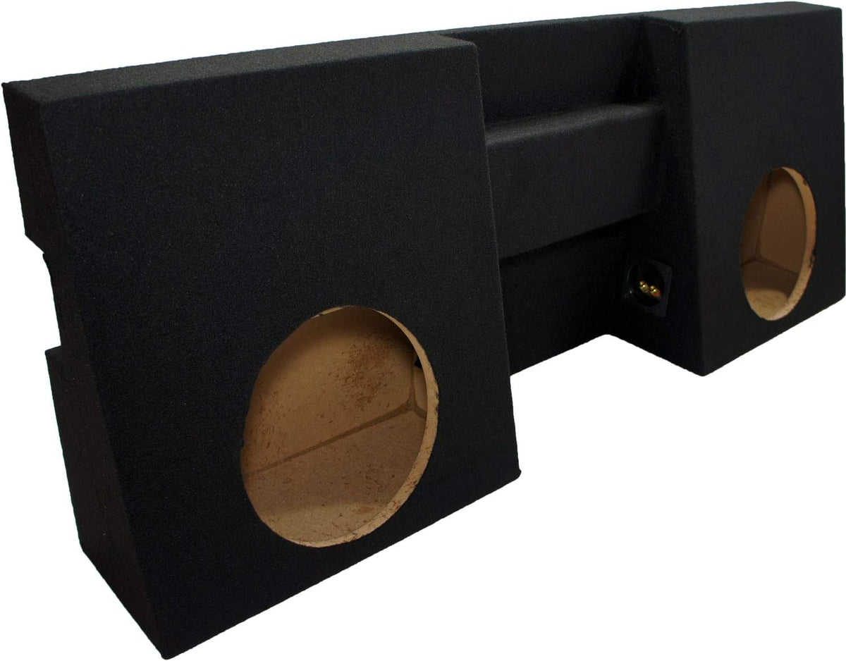 Compatible with 2005-UP Toyota Tacoma Double Cab Dual 10 Sub Box Enclosure & Amp K10400
