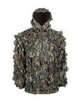 Camouflage Leafy Hunting Jacket with Hood X106202