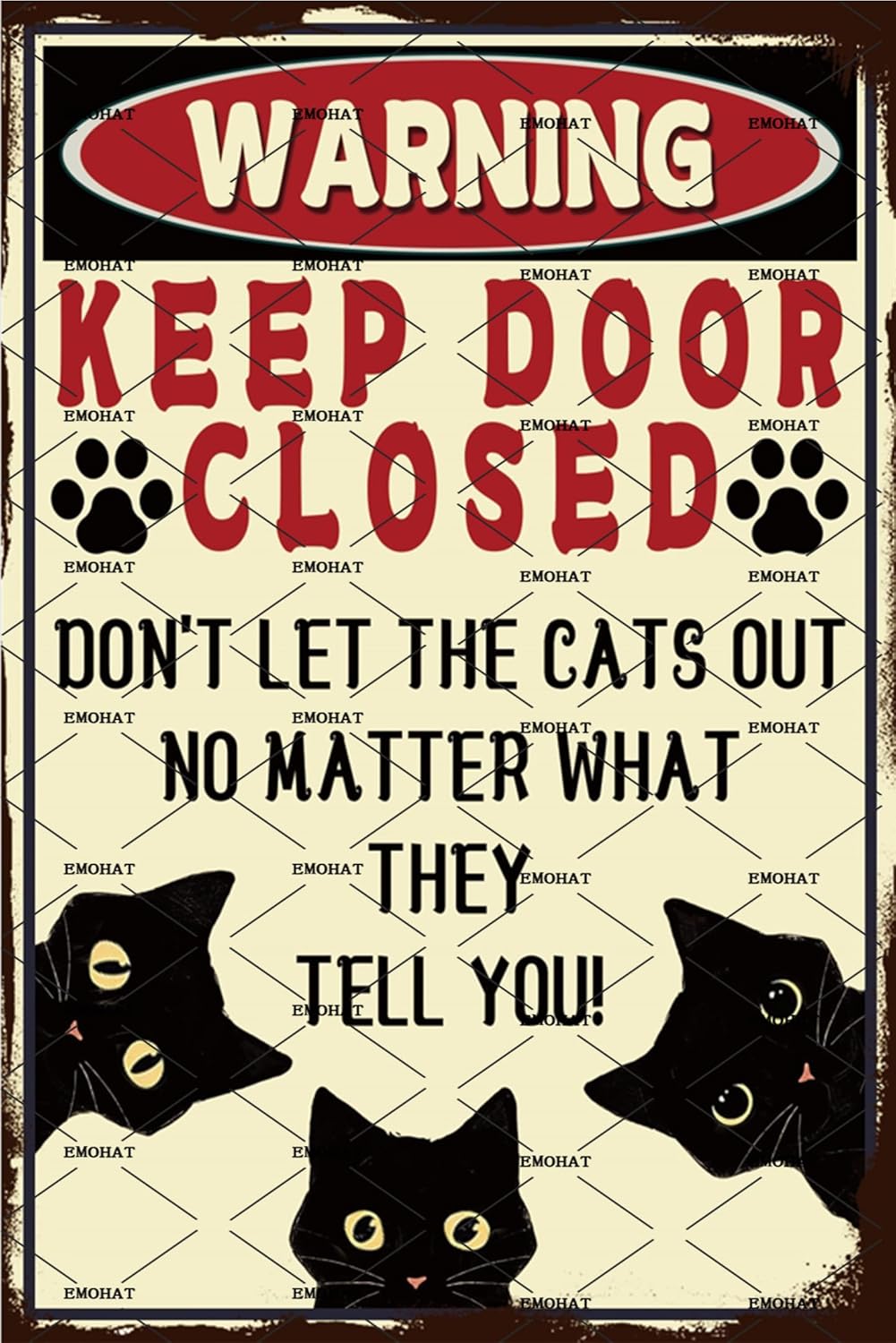 Metal Sign 8x12 Inch V999027