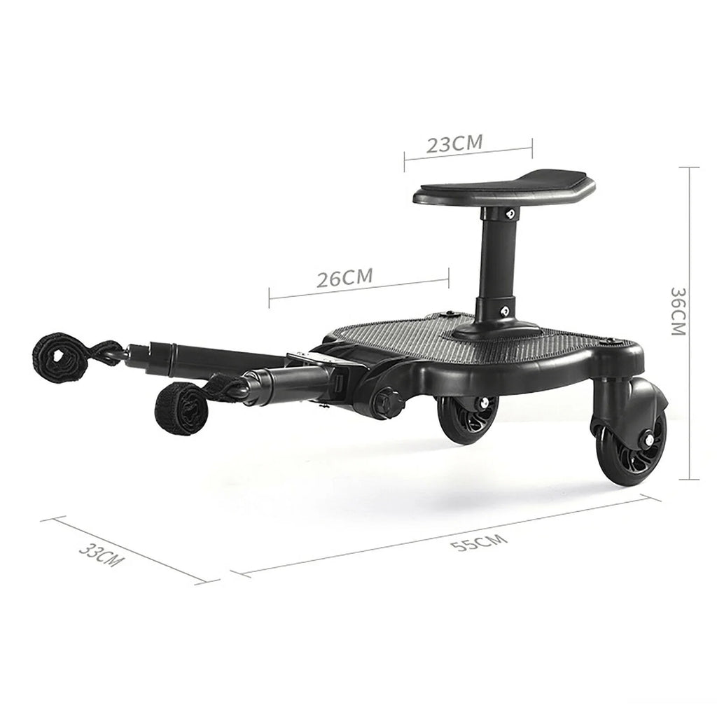 2-in-1 Stroller Ride Board with Detachable Seat and Standing Platform T28763