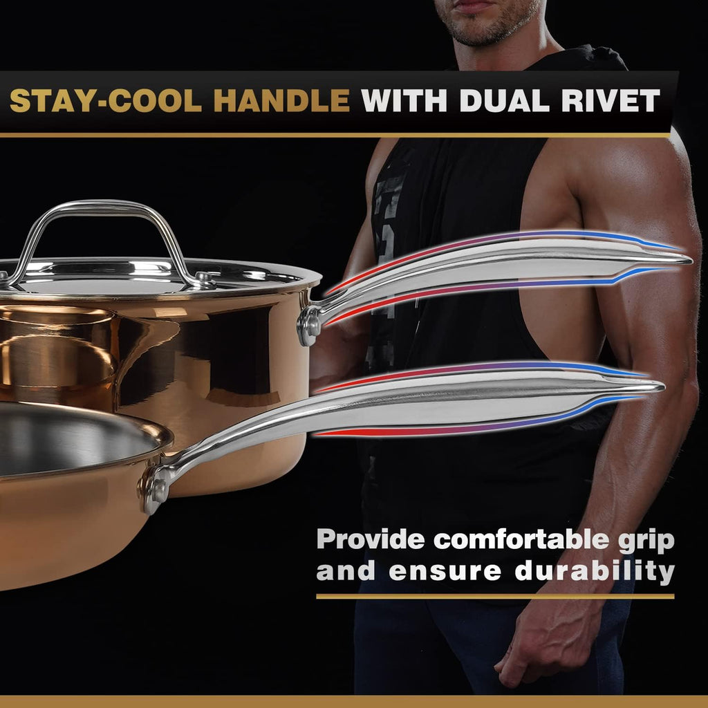 11pc Stainless Steel Cookware Set O45671