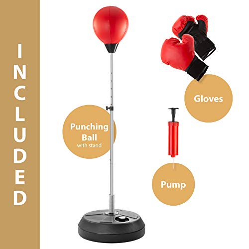 Height Adjustable Punching Bag with Stand D4734