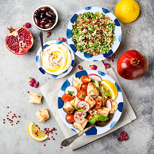 16 Pcs Melamine Dinnerware Set Plates Bowls Cups Unbreakable L3731