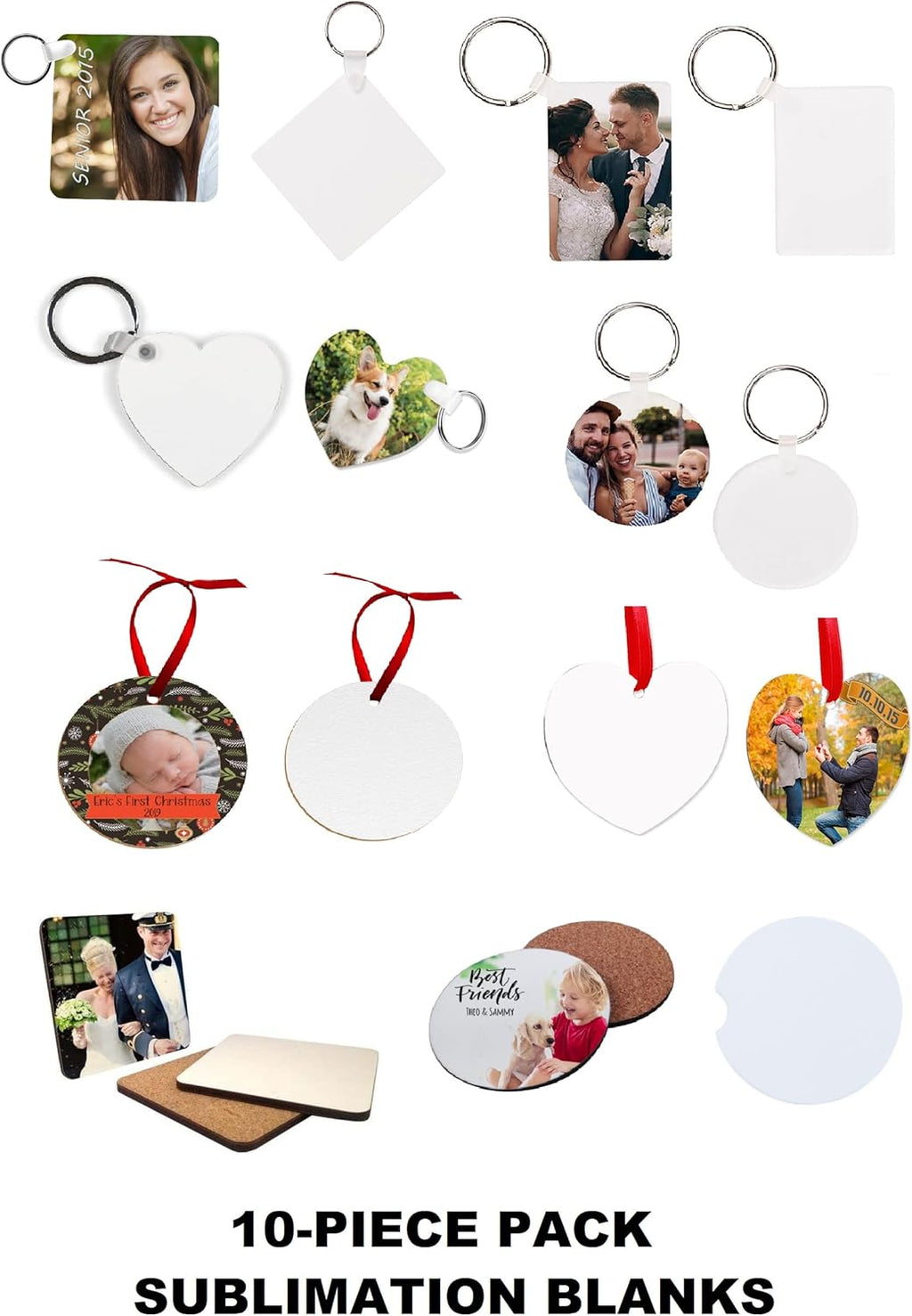 White Sublimation Printer Starter Bundle with Inks, Paper, Tapes, Blanks Pack & Dust Cover A46308