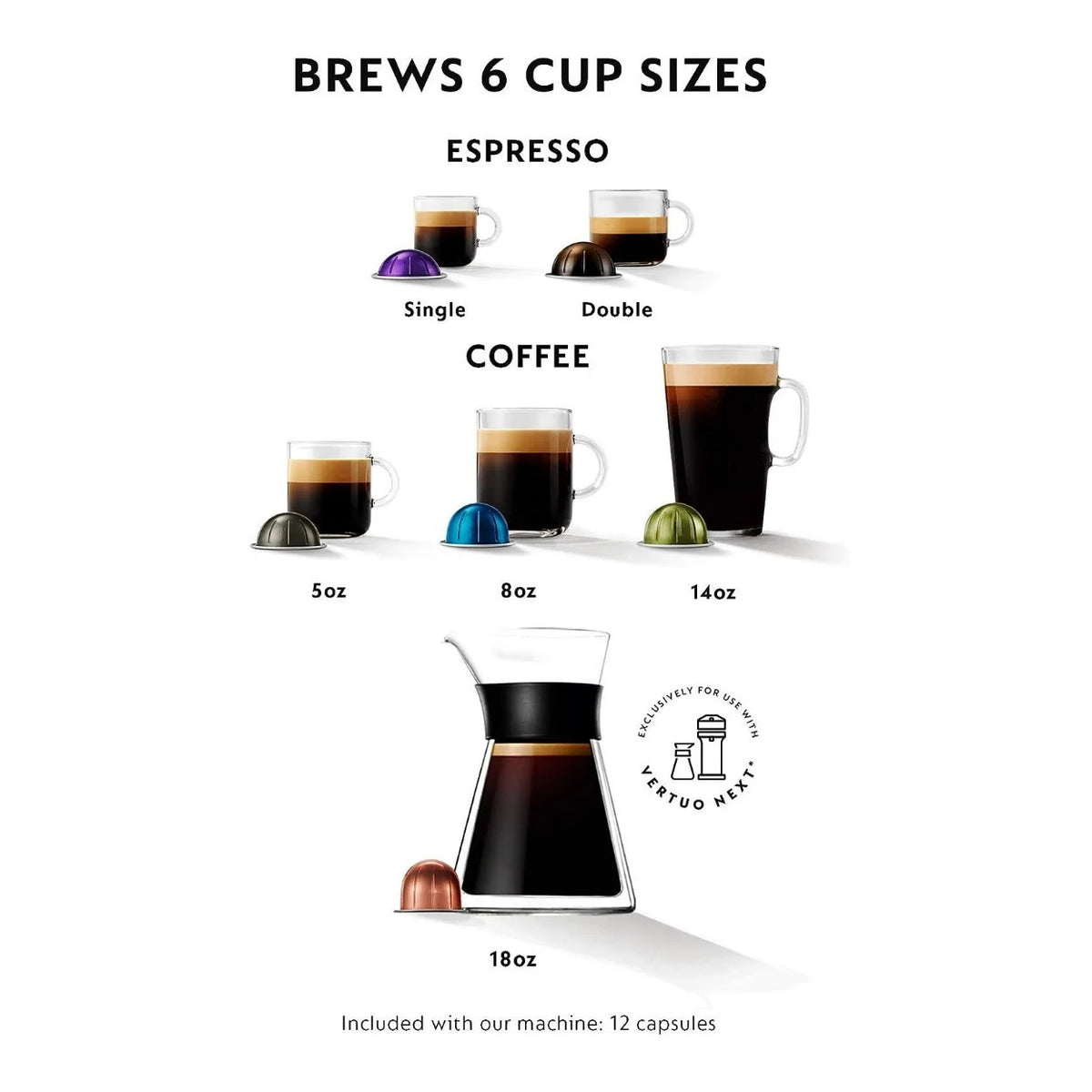 Compact Coffee and Espresso Machine (Pure Chrome) with Sample Pack I98435