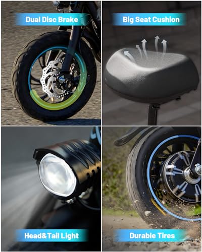 550W 18.6MPH 20 Miles Range Electric Scooter with Seat and Storage Basket Z630