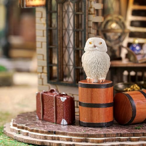 DIY Dollhouse Miniature Wooden Furniture Kit with Dust Proof Cover and Music Box M651