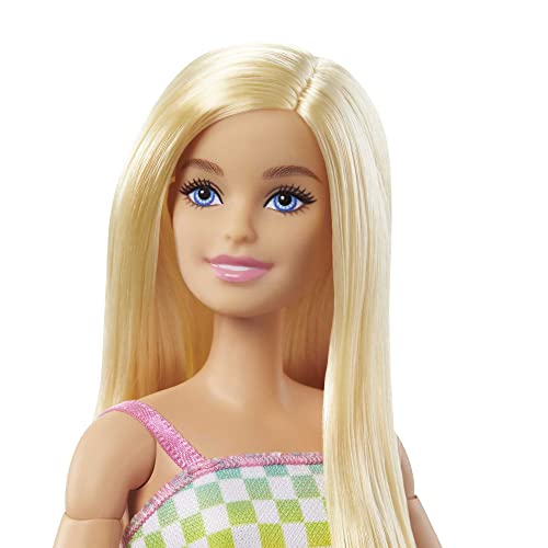 Wheelchair & Ramp Doll with Wavy Blonde Hair & Tropical-Print Outfit R272307