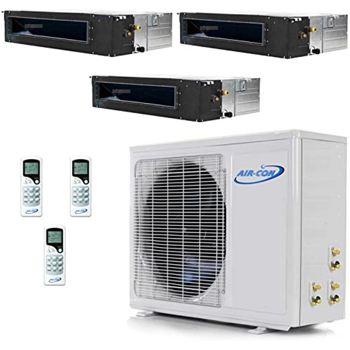 Tri 3 Zone 12000 BTU Mini Split Ductless Air Conditioner U4785