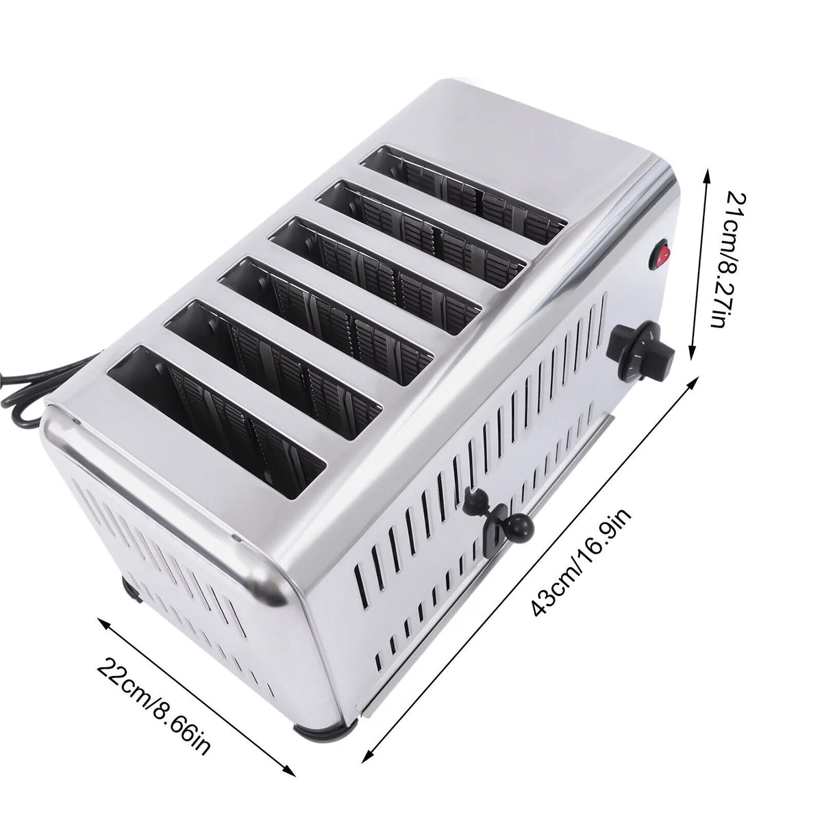 Stainless Steel Commercial Toaster 1680W S979670