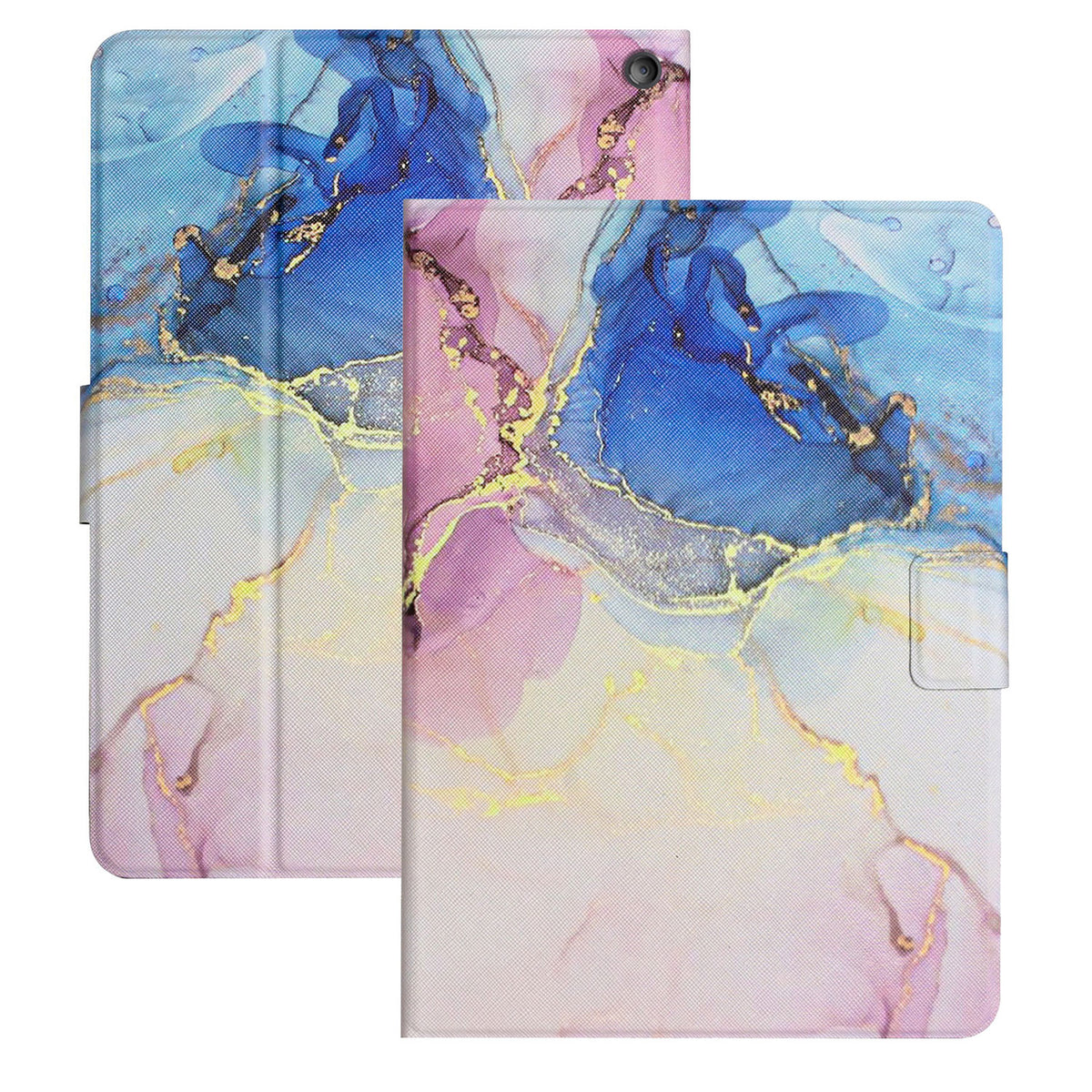 Pink Blue Marble PU Leather Fire HD 10 Tablet Case R978430