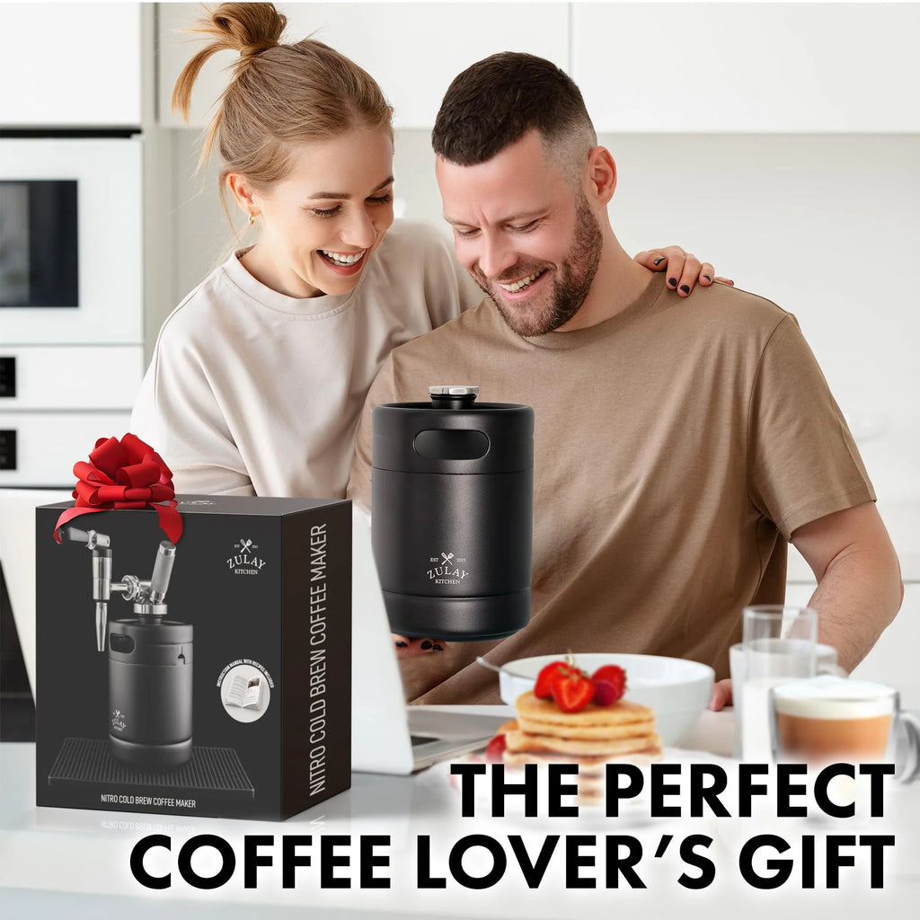 1 Gallon Cold Brew Coffee Maker with Thick Glass, Stainless Steel Mesh Filter and Spigot B519117