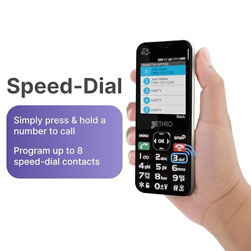 4G Unlocked Senior Cell Phone with Charging Dock L277