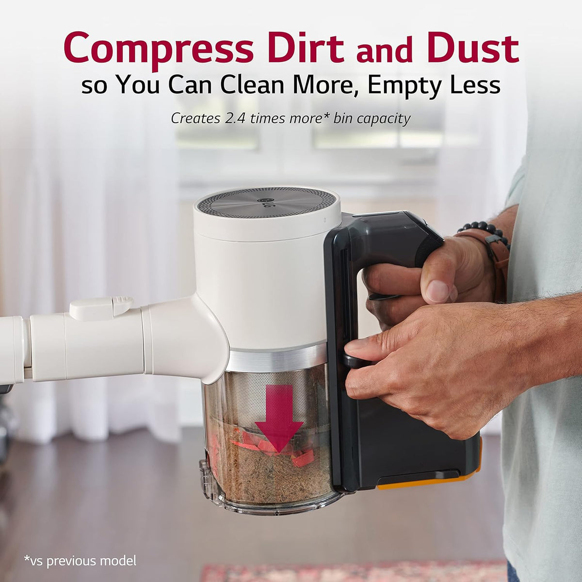 Cordless Stick Vacuum Cleaner with Wet Mop and Extra Removable Battery Q484