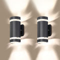4 Pack Semi Cylinder Up and Down Lights Aluminum Waterproof Outdoor Wall Lamps H737485