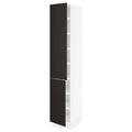 White 2 Door High Cabinet with Shelves C633665