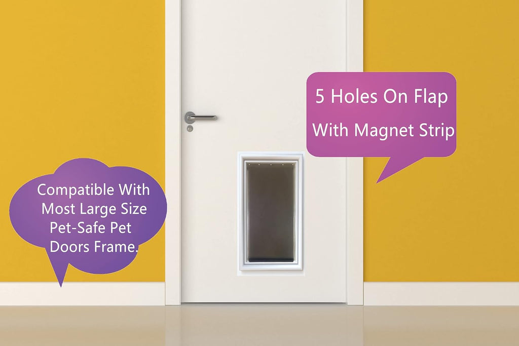 Large Dog Door Replacement Flap, Weather Resistant, 10 1/8" x 16 7/8" D559