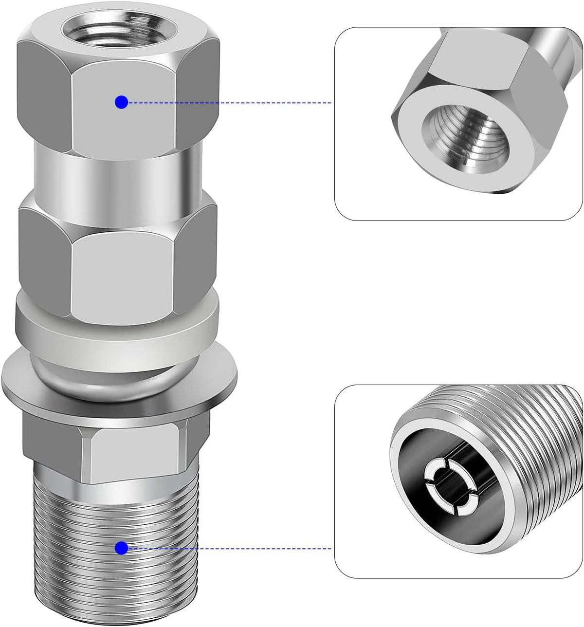 Heavy Duty CB Antenna Stud Mount V6746