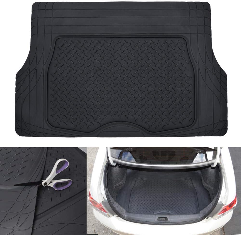All Weather Rubber Car Floor Mats with Cargo Liner Full Set U51158