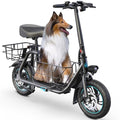 550W 18.6MPH 20 Miles Range Electric Scooter with Seat and Storage Basket Z630