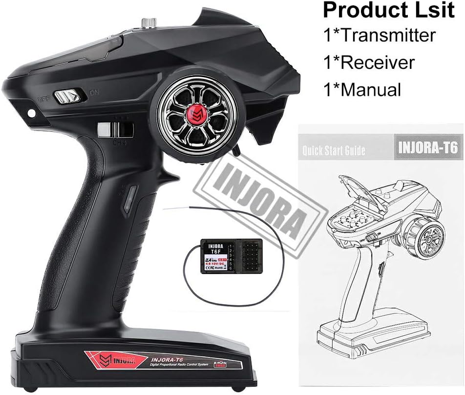 2.4GHz 6CH RC Transmitter and Receiver with Gyro C6361