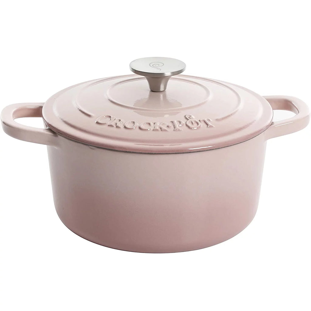 Blush Pink 5 Quart Enamel Cast Iron Dutch Oven D3795