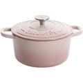 Blush Pink 5 Quart Enamel Cast Iron Dutch Oven D3795