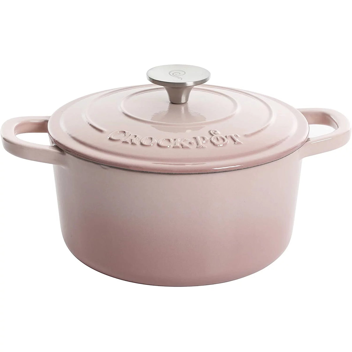 Blush Pink 5 Quart Enamel Cast Iron Dutch Oven D3795