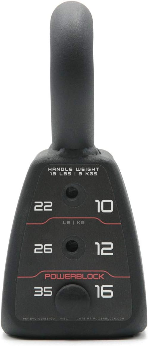 Adjustable Kettlebell, Black, 35 lb W210