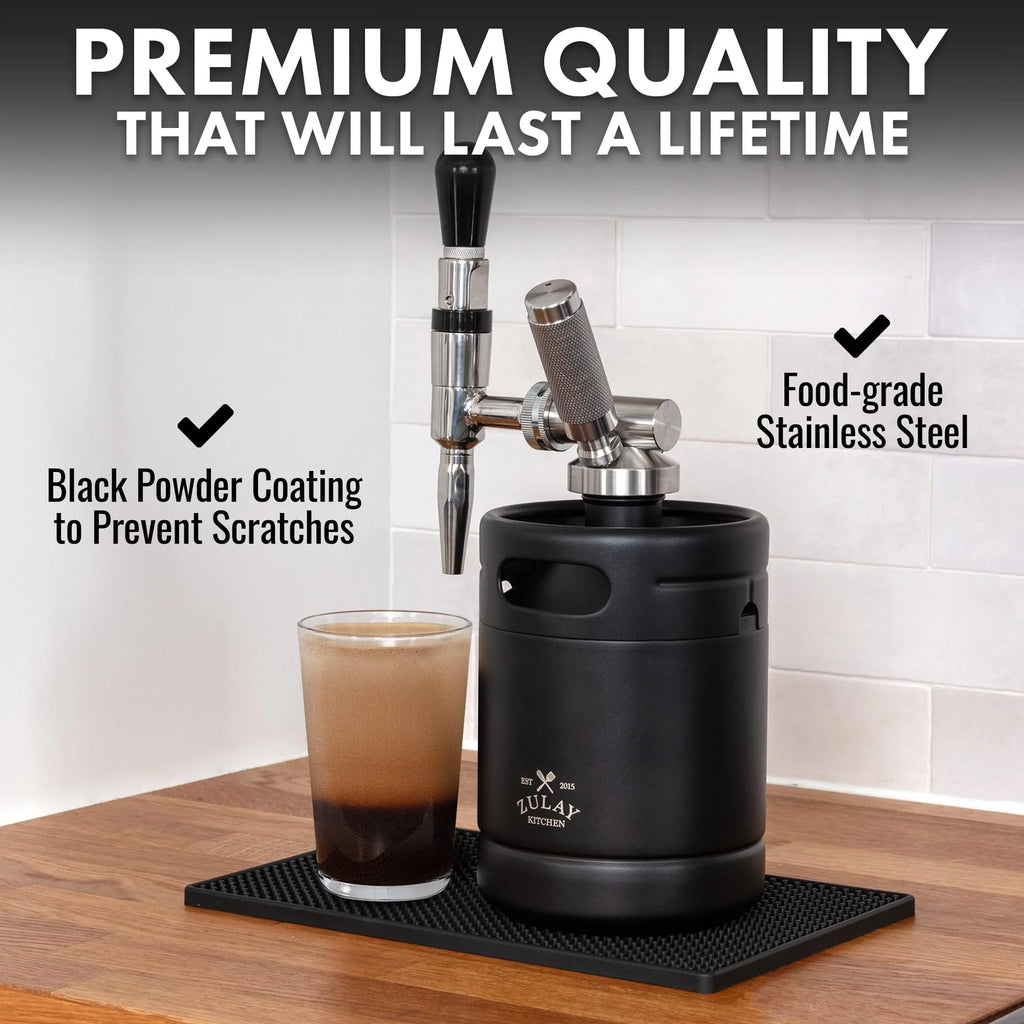 1 Gallon Cold Brew Coffee Maker with Thick Glass, Stainless Steel Mesh Filter and Spigot B519117