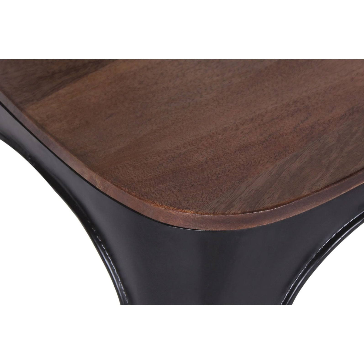Industrial Iron Mango Wood Side Dining Chairs (Set of 2) Brown C508179