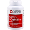 Acetyl-L-Carnitine 500 mg 100 caps W5089