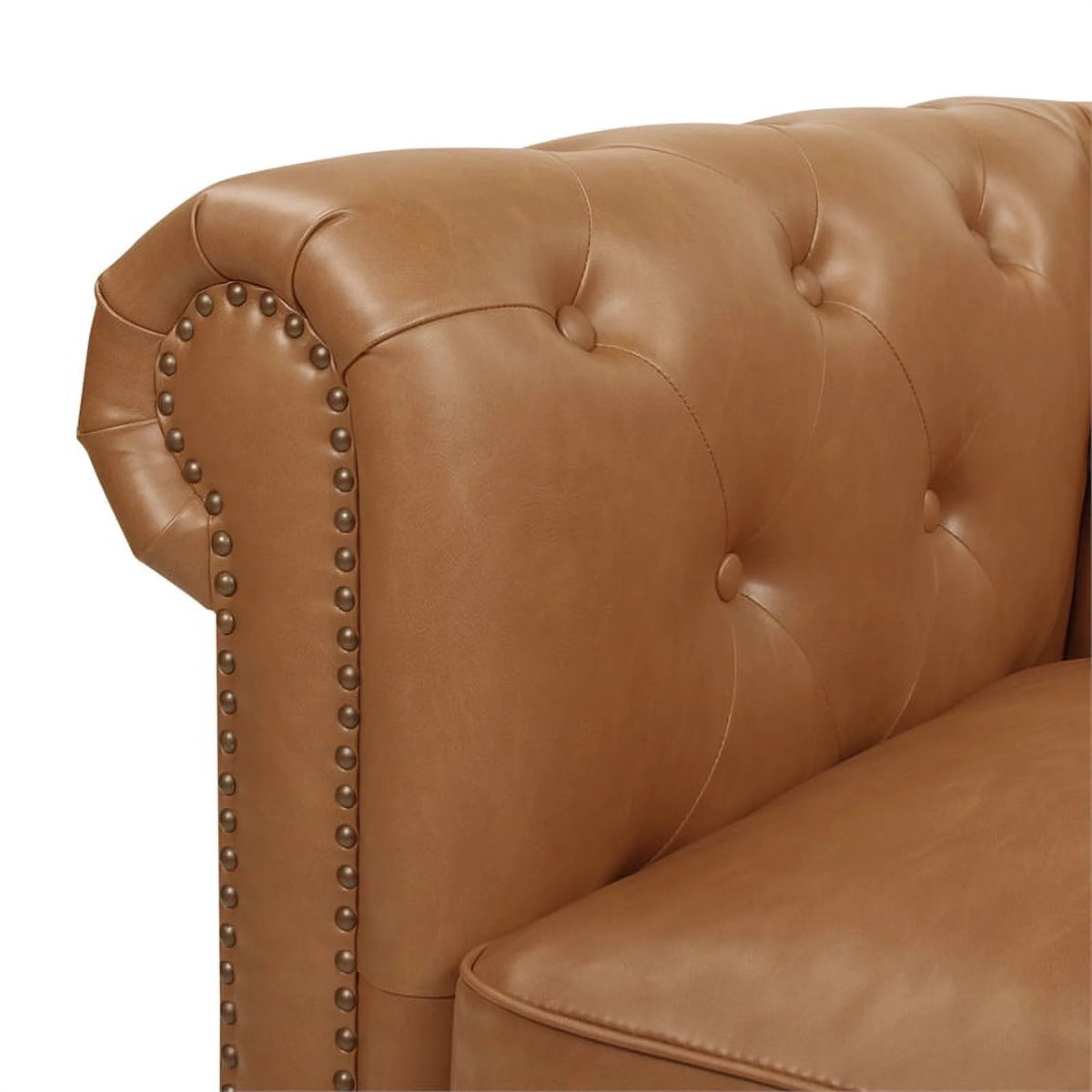 Caramel Tan Brown Armchair D407345