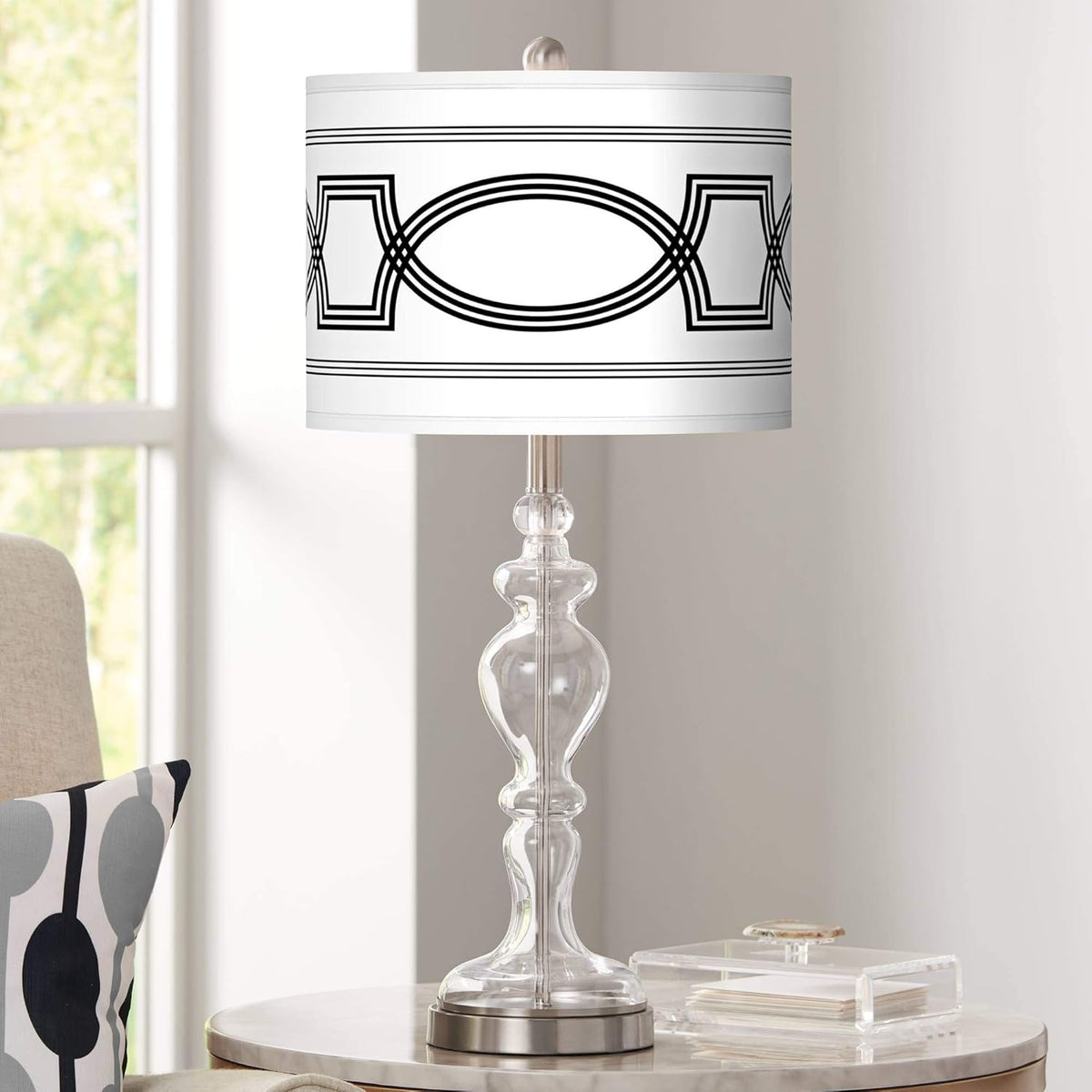 Clear Glass Table Lamp I1294