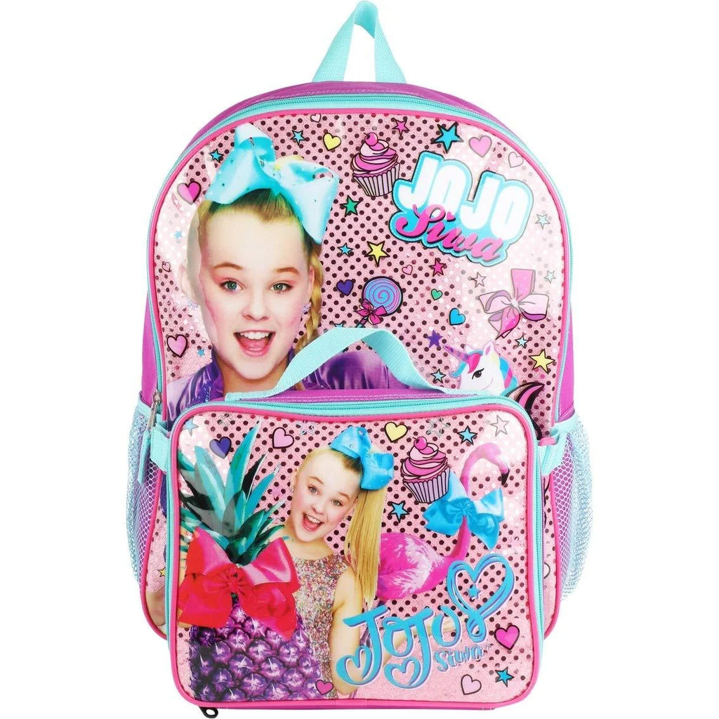 Girls School Backpack Lunch Box Combo SET H4818