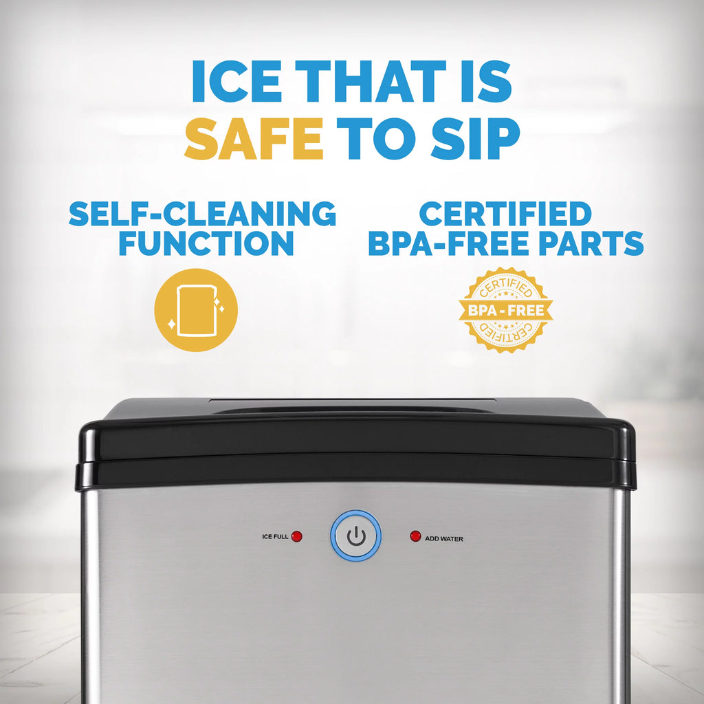 40 lb. Countertop Nugget Ice Maker in Stainless Steel U8512