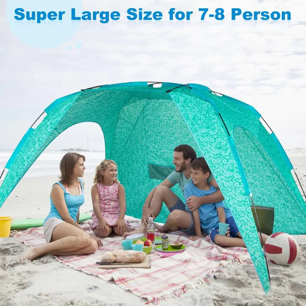 Pop Up Beach Tent Sun Shelter With Bag O474527
