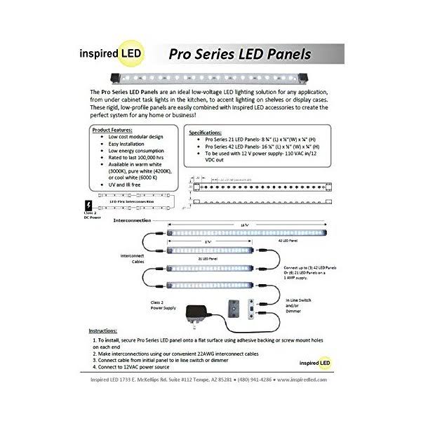 3 Light Panels LED Under Cabinet Lighting Kit N8067