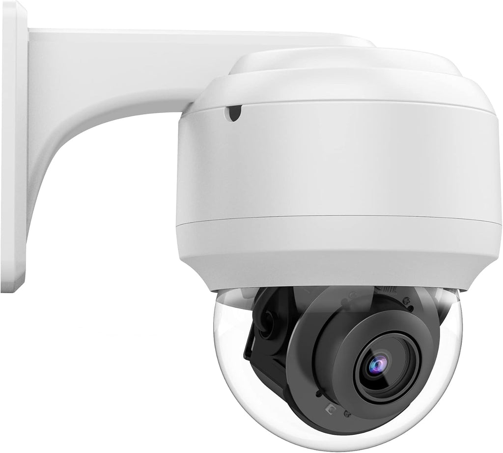 5MP PoE PTZ Camera with 4X Optical Zoom, Built-in Mic, 165ft IR Night Vision, Motion Detect, WDR, IP67 IK10 G70830