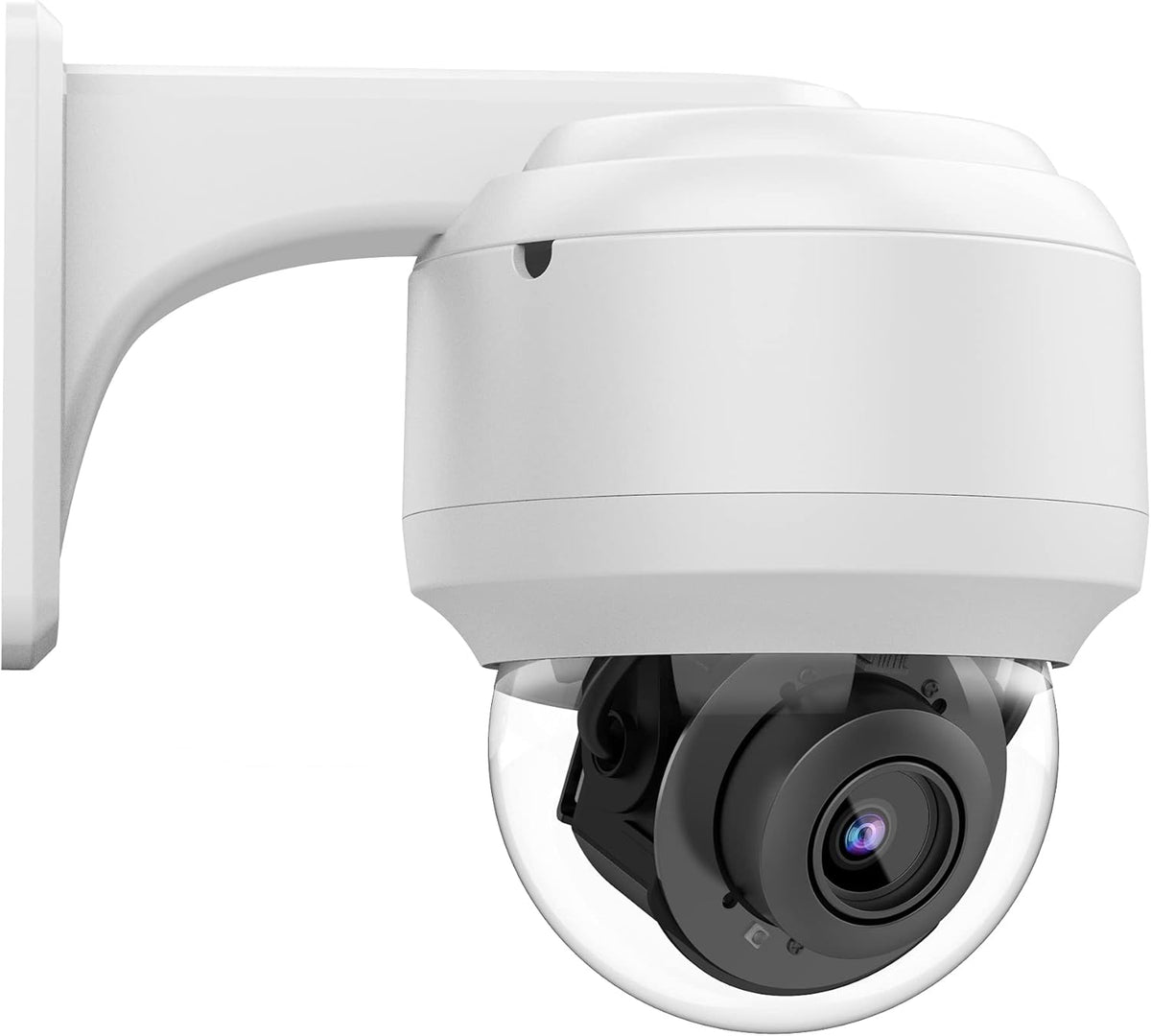 5MP PoE PTZ Camera with 4X Optical Zoom, Built-in Mic, 165ft IR Night Vision, Motion Detect, WDR, IP67 IK10 G70830