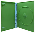 200 Slim Solid Green Single DVD Cases 7mm R31210