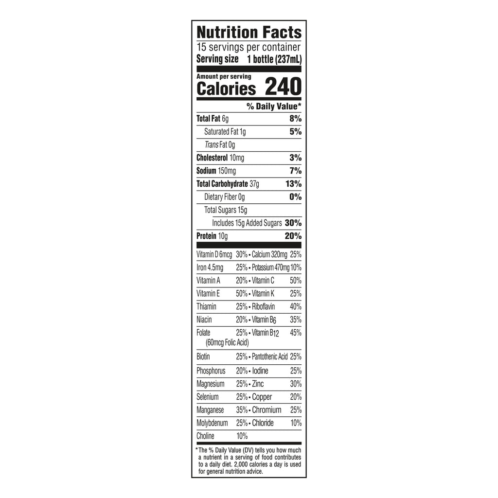 Creamy Strawberry Nutritional Drink, 10 g Protein, 15 - 8 fl oz Bottles W281