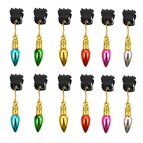 24pcs Christmas Beard Baubles with Clips M7496