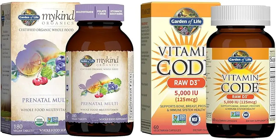 Prenatal Multivitamin with Vitamin D3, B6, B12, C & Iron K2214