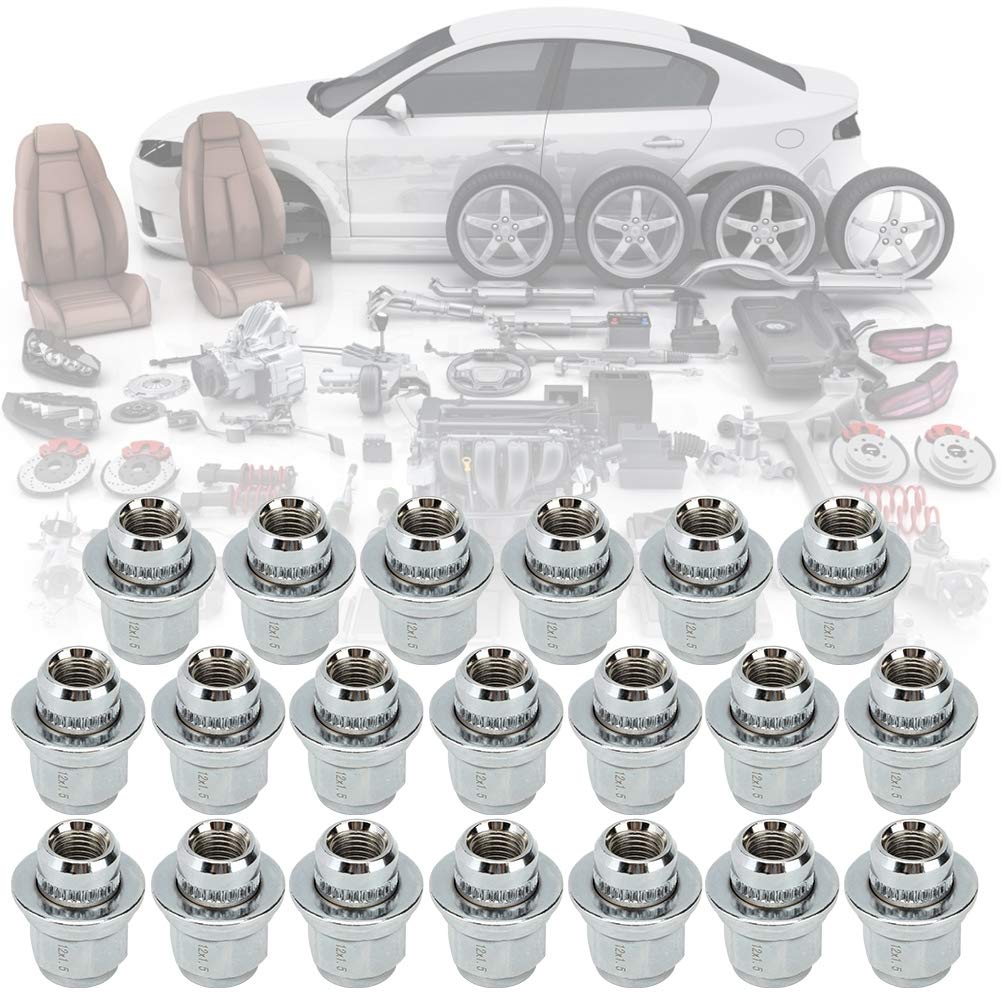 Silver Steel Wheel Nut 20 Pieces M95659