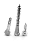 1/2x22-6 x 24x22 Hex Lag Screw Low Carbon Steel Zinc Plated W7906