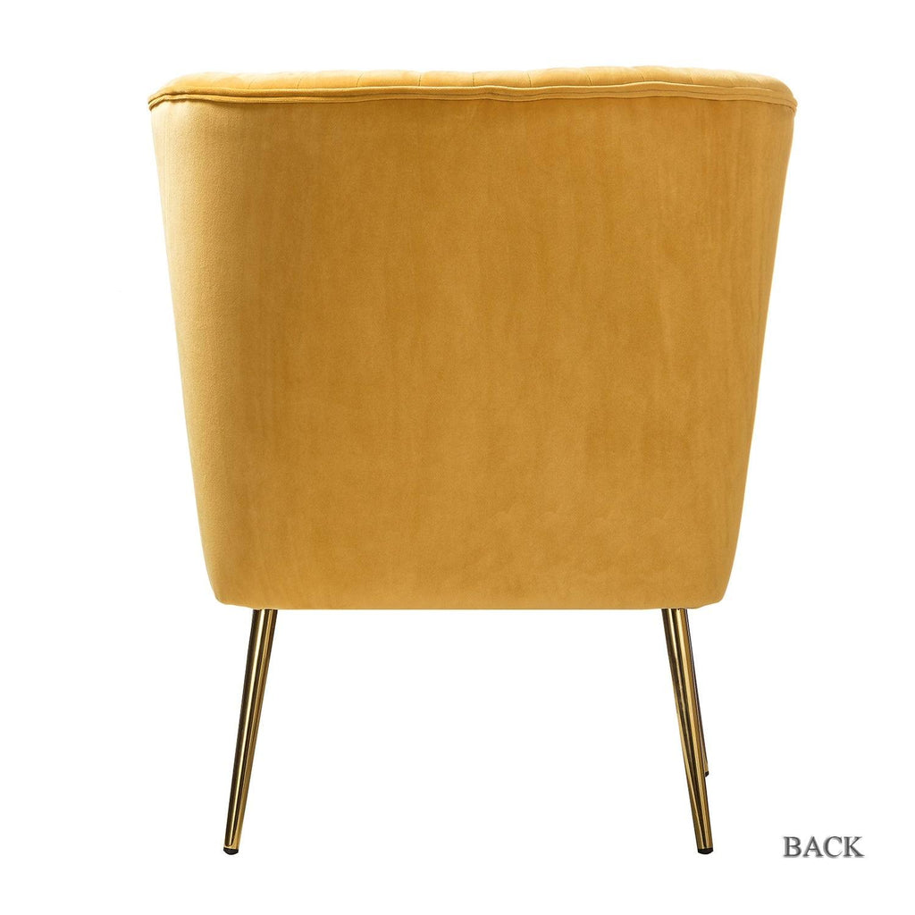 Grey Gold Legs Side Chair Set of 2 L4998