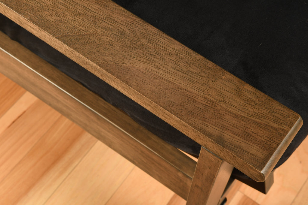 Rustic Walnut Finish Futon V16270