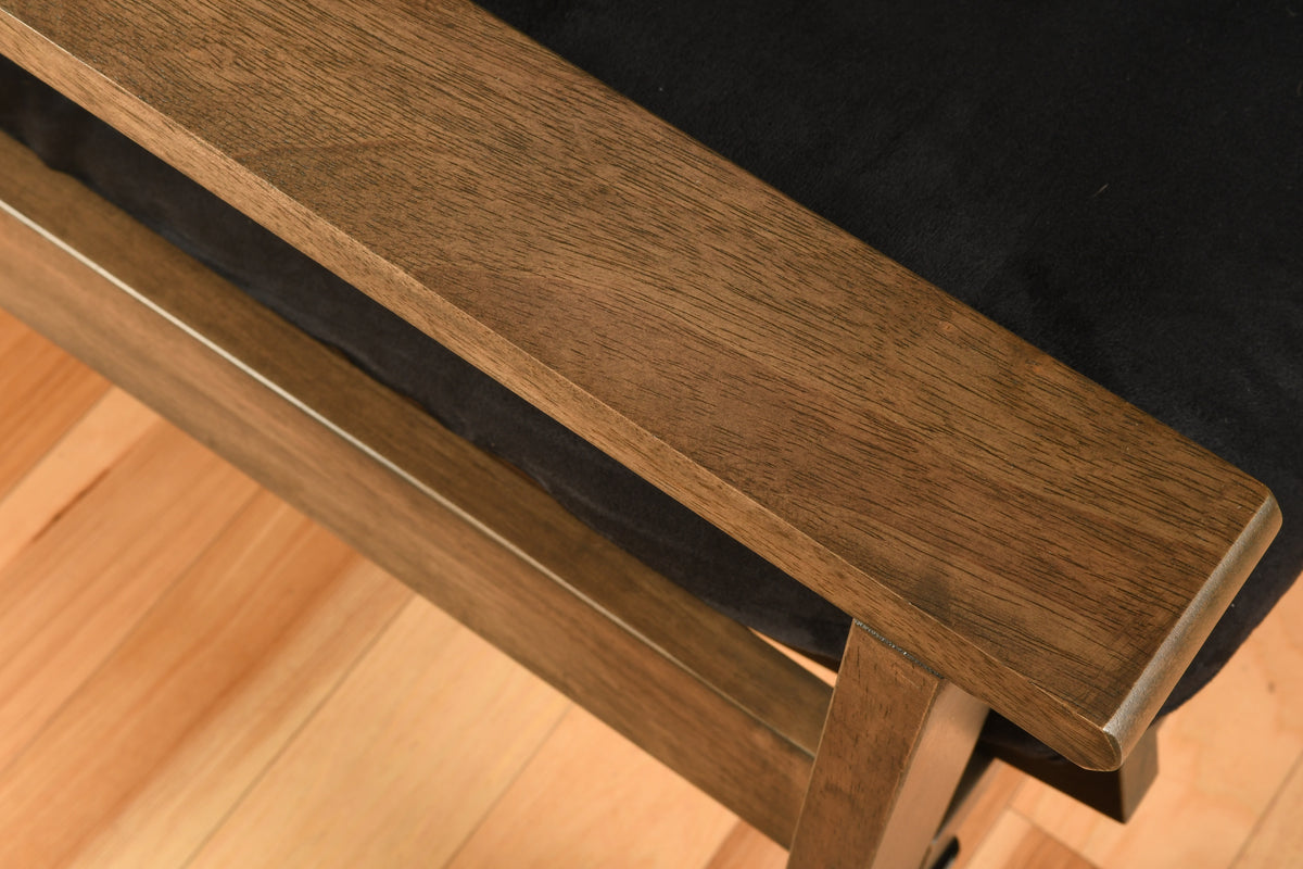 Rustic Walnut Finish Futon V16270