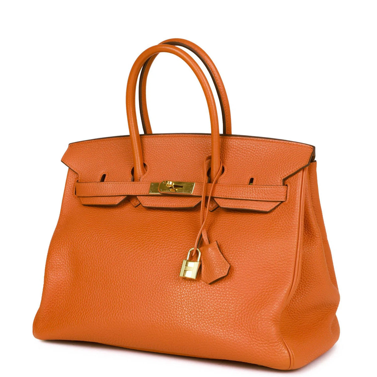 Orange Togo Leather Handbag Q151357